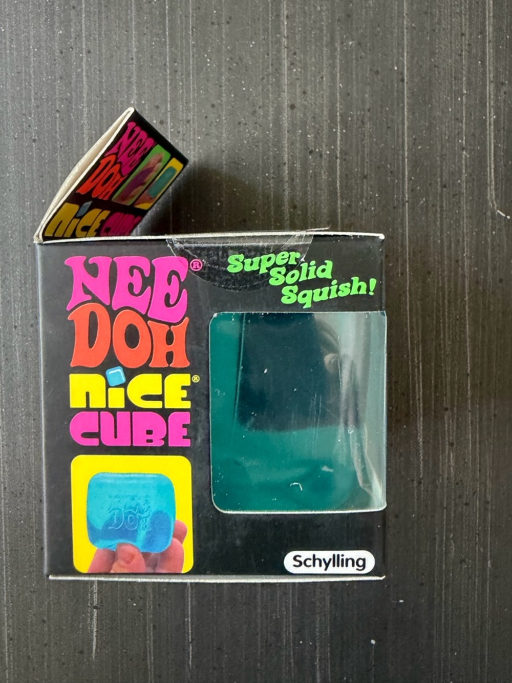 Nee Doh Nice Cube Super Solid Squish-Blue - Picture 2 of 3